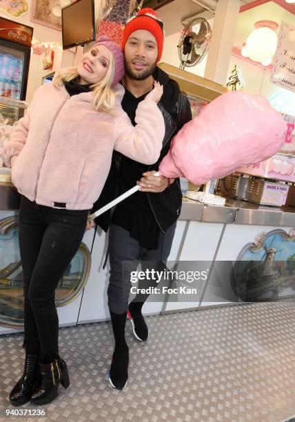 Xavier Delarue and Tatiana Laurens DelarueÊattend the Foire du Trone Opening At Pelouse de Reuilly on March 30, 2018 in Paris, France.