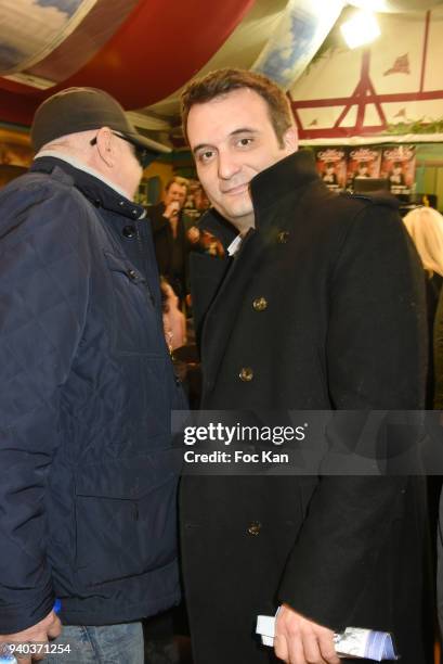Former Front National deputy Florian Philippot attends the Foire du Trone Opening At Pelouse de Reuilly on March 30, 2018 in Paris, France.