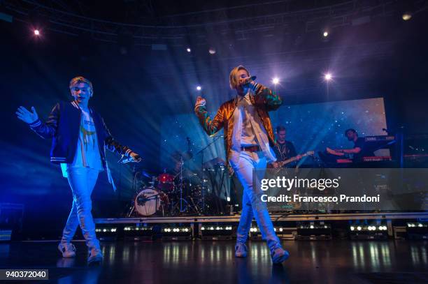 Marcus & Martinus perform on stage at Fabrique on March 30, 2018 in Milan, Italy.