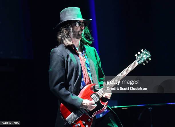 Rock and Roll Hall of Fame inductee Mike Campbell, founding members of Tom Petty & The Heartbreakers & Mudcrutch, performs onstage during The Jubilee...