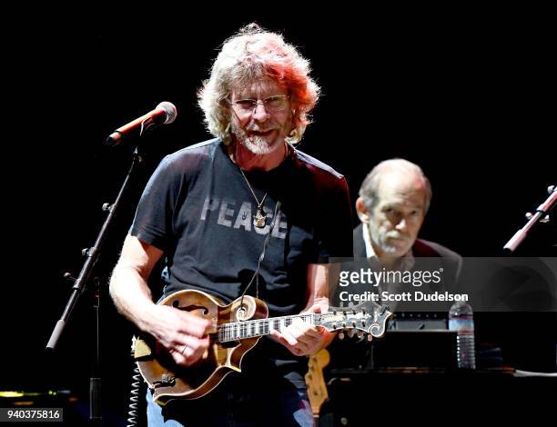 Singer Sam Bush performs onstage during The Jubilee - A Celebration of Jerry Garcia presented by The Bluegrass Situation at The Theatre at Ace Hotel...