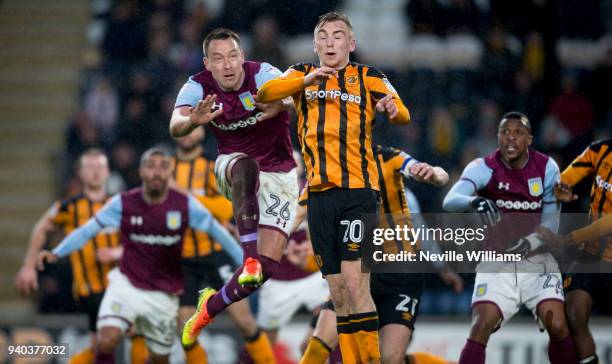 John Terry of Aston Villa during the Sky Bet Championship match between Hull City and Aston Villa at KCOM Stadium on March 31, 2018 in Hull, England.