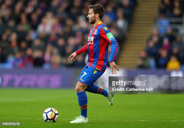 Yohan Cabaye of Crystal Palace during the Premier League match between Crystal Palace and Liverpool at Selhurst Park on March 31, 2018 in London,...