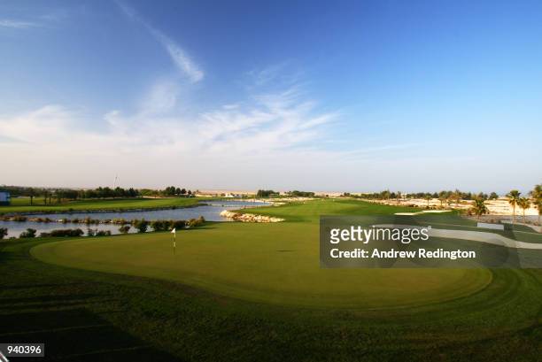 General view of the 9th green during the first round of the Qatar Masters at Doha Golf Club, Qatar. DIGITAL IMAGE. \ Mandatory Credit: Andrew...