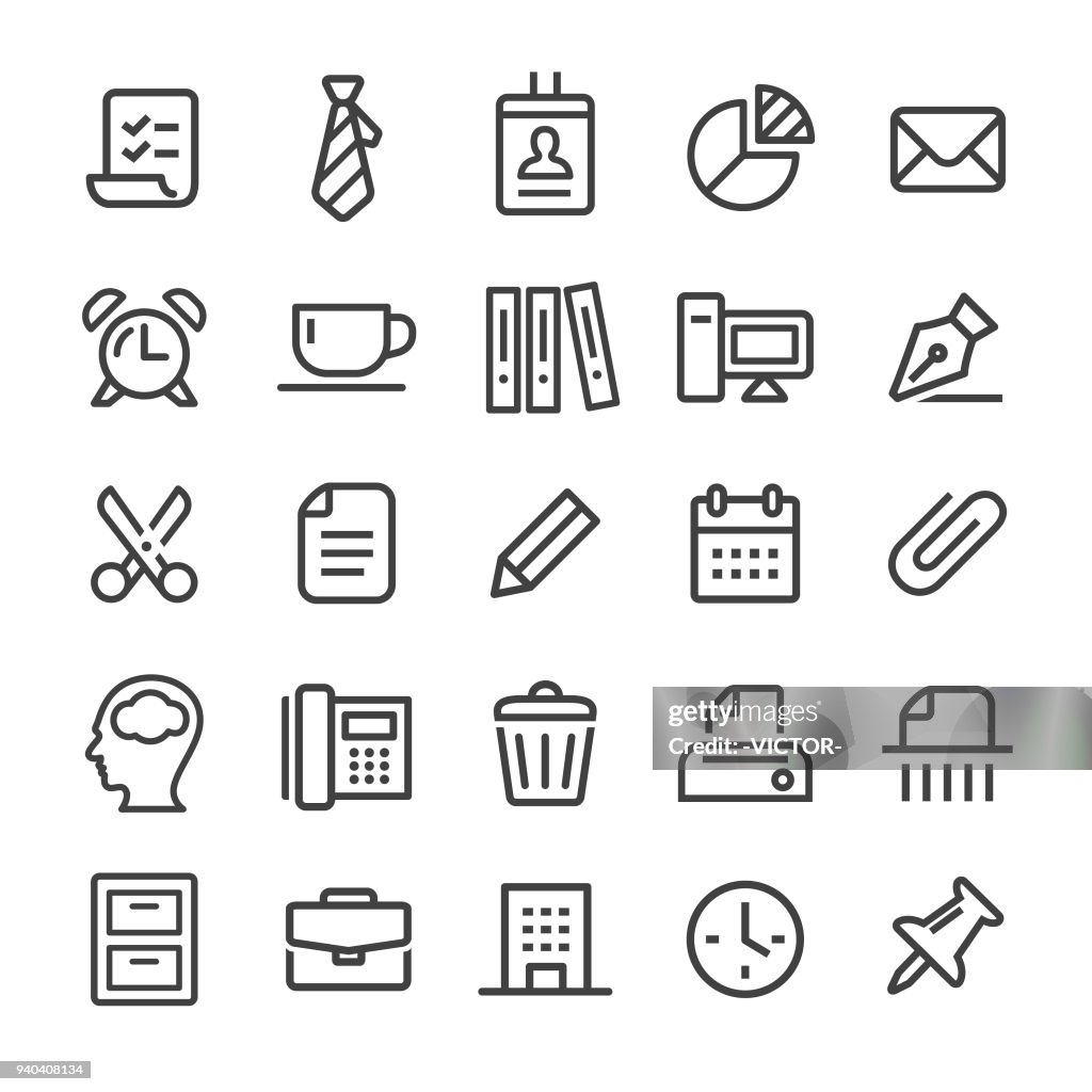 Office Icons - Smart Line Series