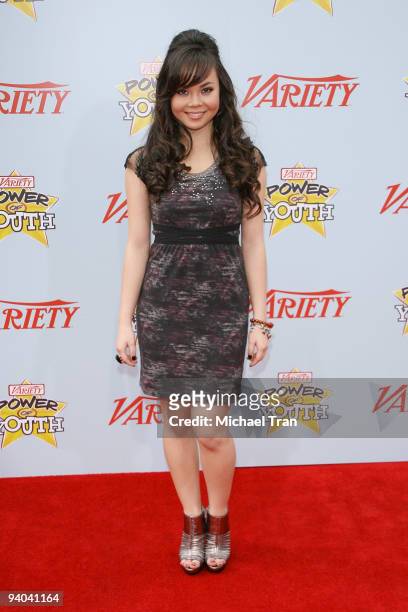 Actress Anna Maria Perez de Tagle arrives to Variety's 3rd Annual "Power of Youth" event held at the Paramount Studios - backlot on December 5, 2009...