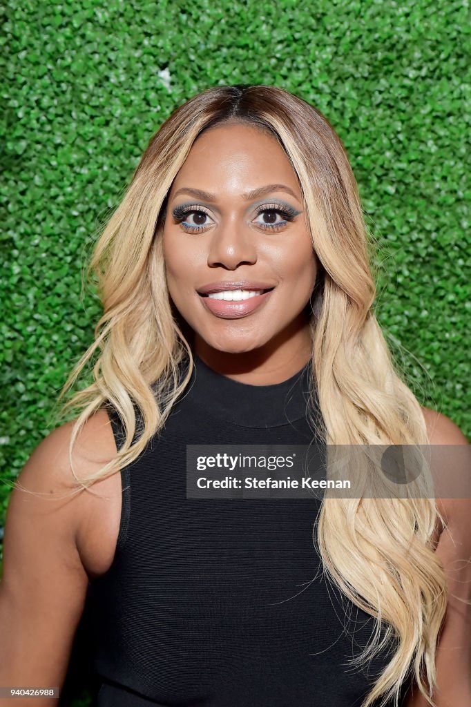 Laverne Cox attends KKWxMario Dinner at Jean-Georges Beverly Hills on