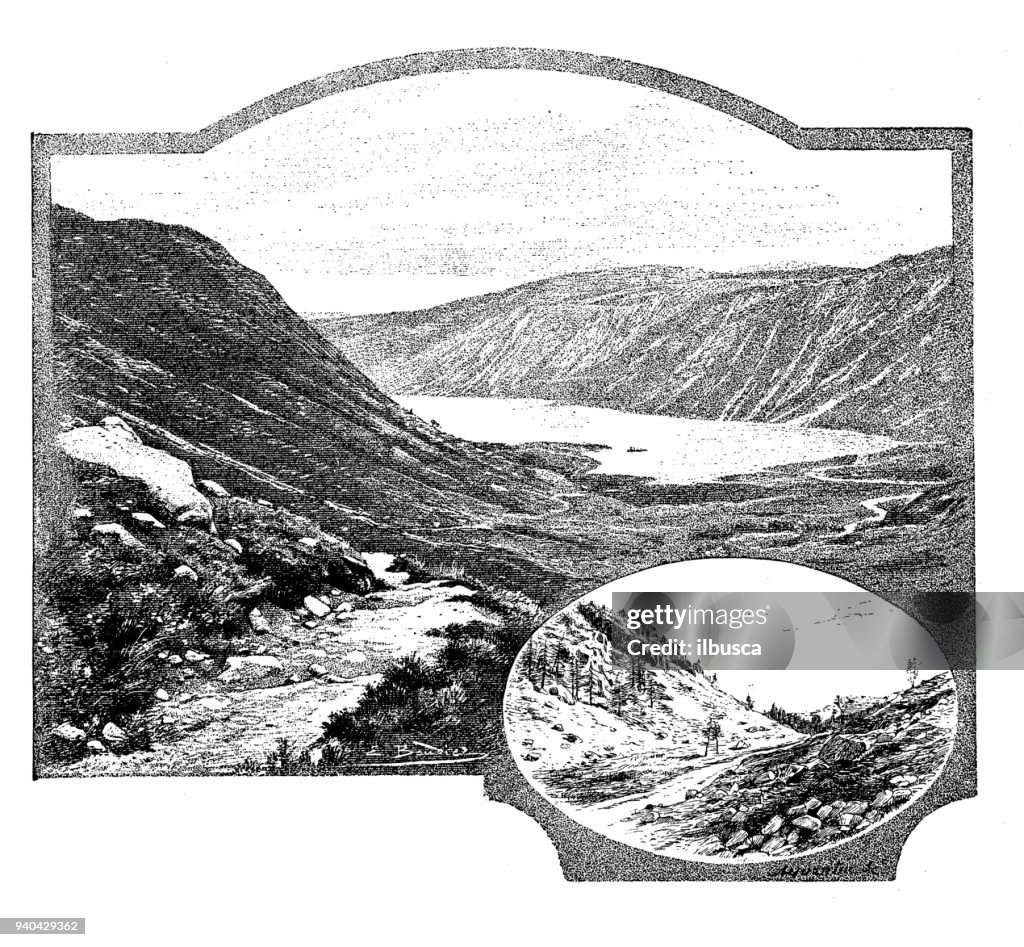 Antique illustrations of England, Scotland and Ireland: Muick Lake and Ballater
