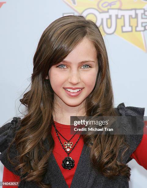 Actress Ryan Newman arrives to Variety's 3rd Annual "Power of Youth" event held at the Paramount Studios - backlot on December 5, 2009 in Los...