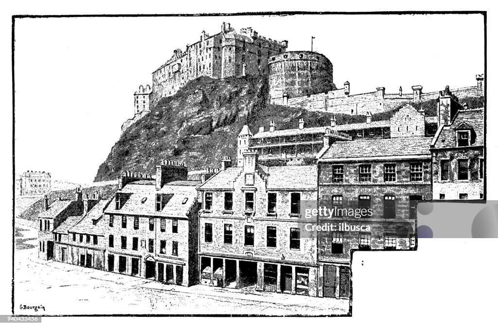 Antique illustrations of England, Scotland and Ireland: Edinburgh