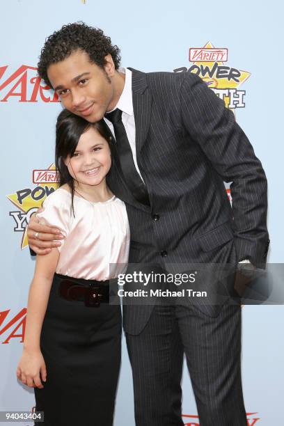 Actors Bailee Madison and Corbin Bleu arrive to Variety's 3rd Annual "Power of Youth" event held at the Paramount Studios - backlot on December 5,...
