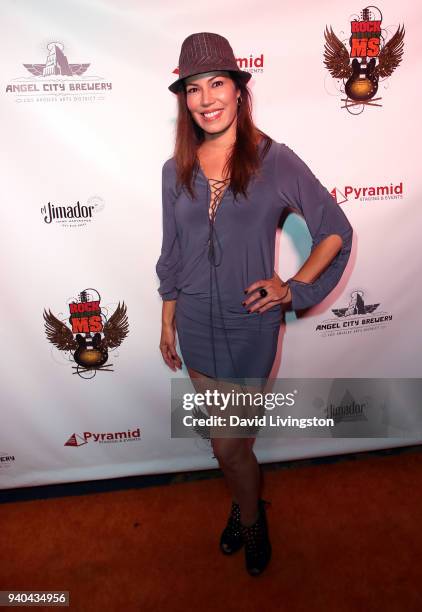 Actress Iris Almario attends the 6th Annual Rock Against MS benefit concert and award show at the Los Angeles Theatre on March 31, 2018 in Los...