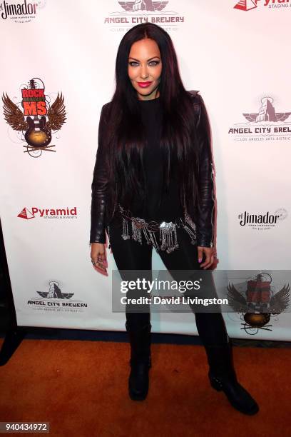 Musician Carla Harvey attends the 6th Annual Rock Against MS benefit concert and award show at the Los Angeles Theatre on March 31, 2018 in Los...