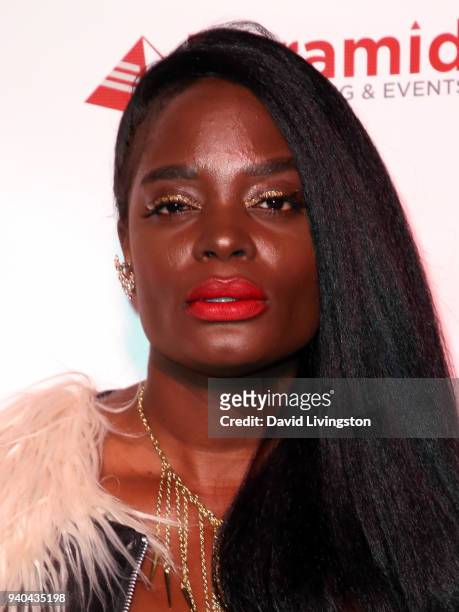 Actress Nimi Adokiye attends the 6th Annual Rock Against MS benefit concert and award show at the Los Angeles Theatre on March 31, 2018 in Los...