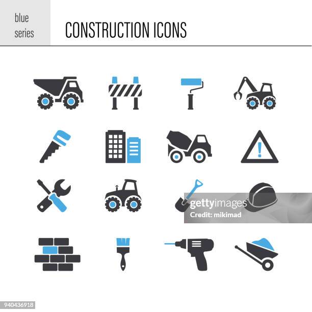 construction icon - vehicle scoop stock illustrations