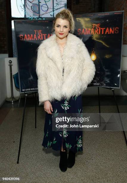 Andrea Boehlke attends "The Samaritans" New York premiere at Anthology Film Archives on March 31, 2018 in New York City.