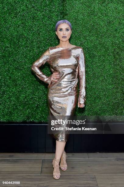 Claudia Soare attends KKWxMario Dinner at Jean-Georges Beverly Hills on March 31, 2018 in Beverly Hills, California.