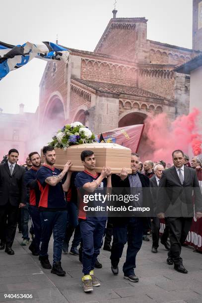 General view during the funeral of Emiliano Mondonico who died at the age of 71 on 29 March 2018 from cancer. Emiliano Mondonico was an Italian...