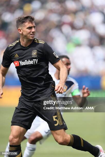 Dejan Jakovic of Los Angeles FC / LAFC during the MLS match between Los Angeles FC and Los Angeles Galaxy at StubHub Center on March 31, 2018 in...