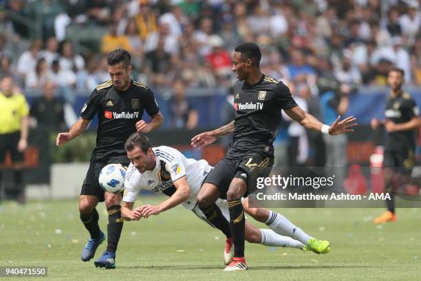 Chris Pontius of Los Angeles Galaxy during the MLS match between Los Angeles FC and Los Angeles Galaxy at StubHub Center on March 31, 2018 in Carson,...