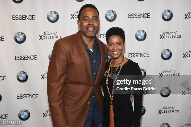 Actor Lamman Rucker and actress Kimberly Hawthorne attend Women of Xcellence Presented by BMW at STK Atlanta on March 31, 2018 in Atlanta, Georgia.