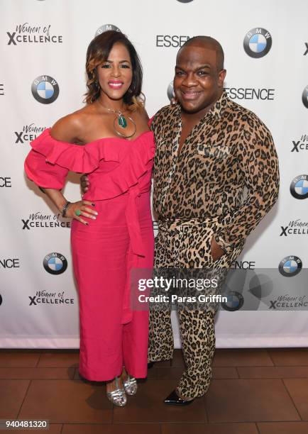 Lisa Bonner and Derek J attend Women of Xcellence Presented by BMW at STK Atlanta on March 31, 2018 in Atlanta, Georgia.