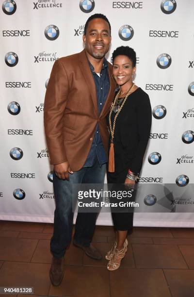 Actor Lamman Rucker and actress Kimberly Hawthorne attend Women of Xcellence Presented by BMW at STK Atlanta on March 31, 2018 in Atlanta, Georgia.