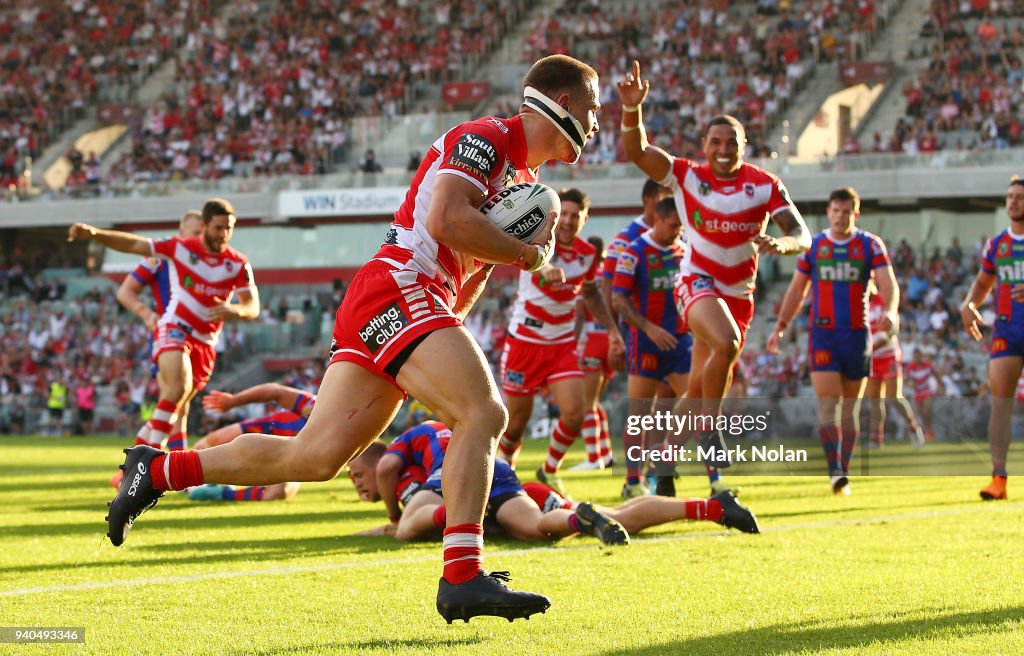 NRL Rd 4 - Dragons v Knights