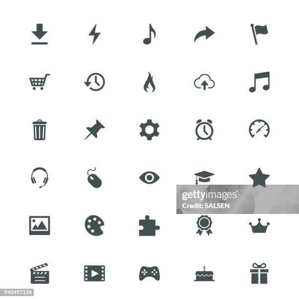 universal internet icons - joystick stock illustrations