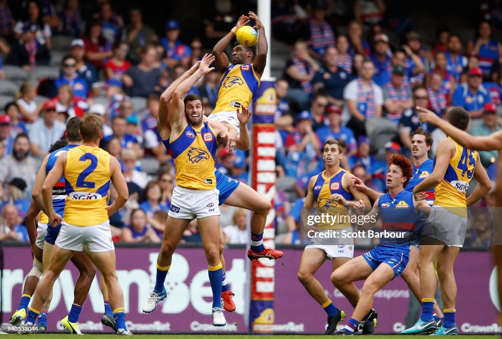 AFL Rd 2 - Western Bulldogs v West Coast