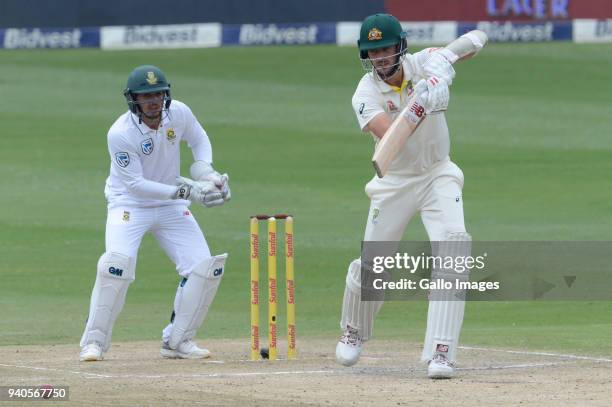 Pat Cummins of Australia during day 3 of the 4th Sunfoil Test match between South Africa and Australia at Bidvest Wanderers Stadium on April 01, 2018...