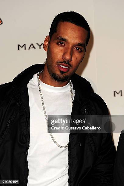 Andre Lyon of Cool & Dre attend Maybach presents David LaChapelle's "Bliss Amongst Chaos" at the Raleigh Hotel on December 5, 2009 in Miami Beach,...