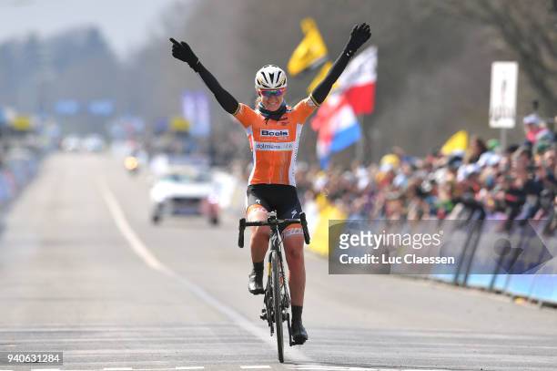 Arrival / Anna Van Der Breggen of The Netherlands and Boels - Dolmans Cycling Team / Celebration / during the 15th Tour of Flanders 2018 - Ronde Van...