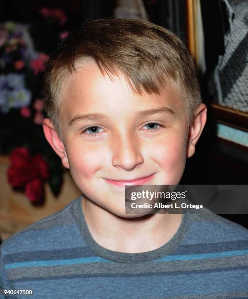 Ethan Perkins celebrates Connor Shane's Birthday held at Buca Di Beppo at Universal CityWalk on March 31, 2018 in Universal City, California