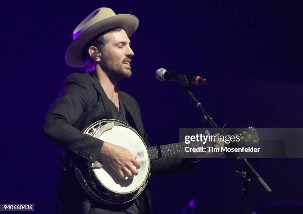 Scott Avett of The Avett Brothers performs at The Sacramento Community Theater on March 30, 2018 in Sacramento, California.