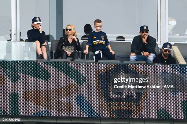 Helena Seger the wife of Zlatan Ibrahimovic of Los Angeles Galaxy during the MLS match between Los Angeles FC and Los Angeles Galaxy at StubHub...