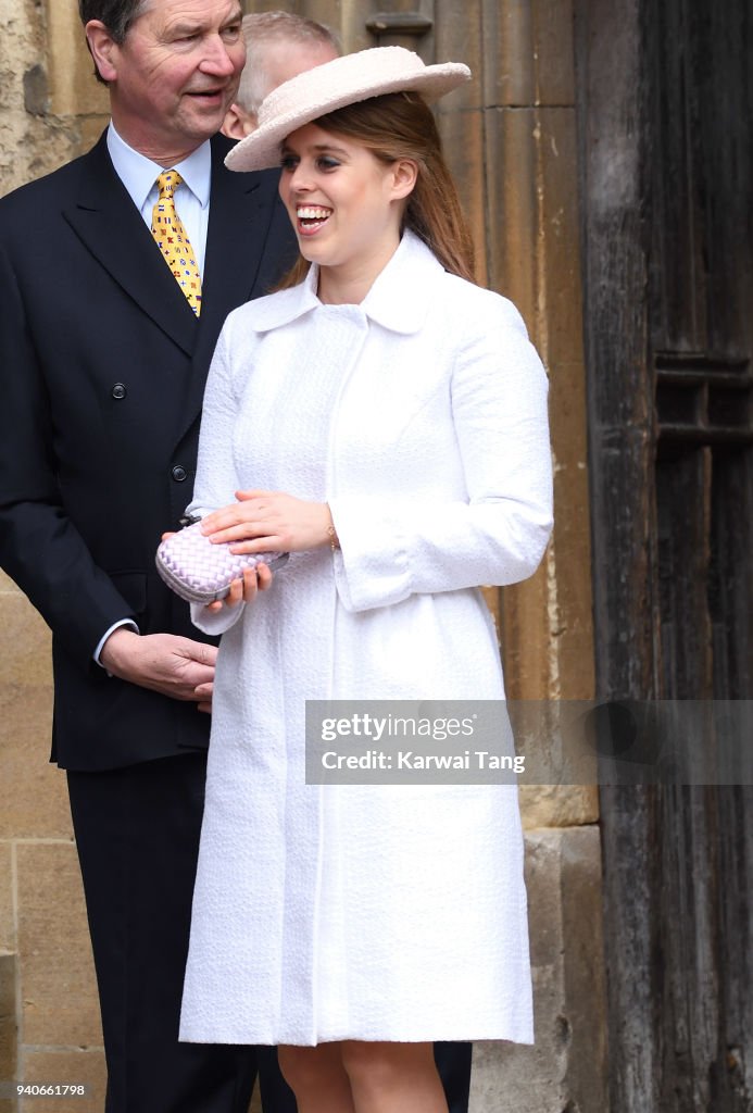 The Royal Family Attend Easter Service At St George's Chapel, Windsor