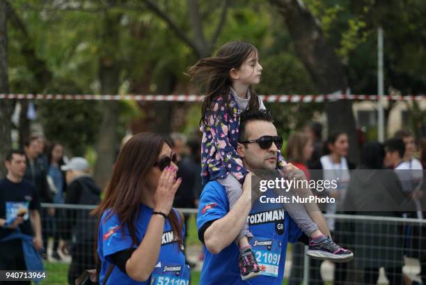 More than 20.000 people crossed the finish line after the run in the 13th International Marathon Alexander the Great in Thessaloniki, Greece, on 1st...