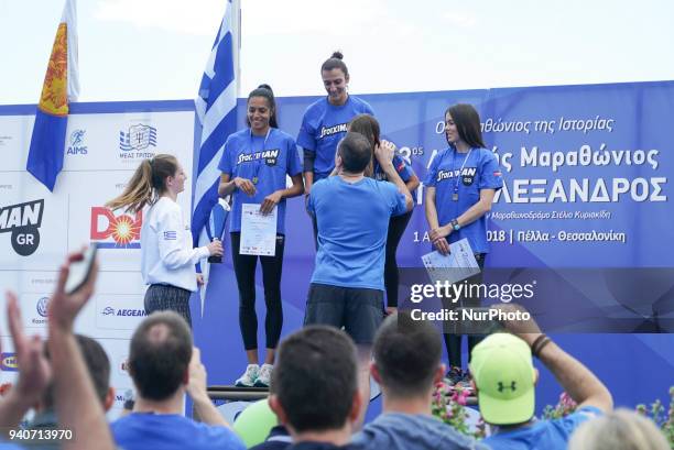 More than 20.000 people crossed the finish line after the run in the 13th International Marathon Alexander the Great in Thessaloniki, Greece, on 1st...