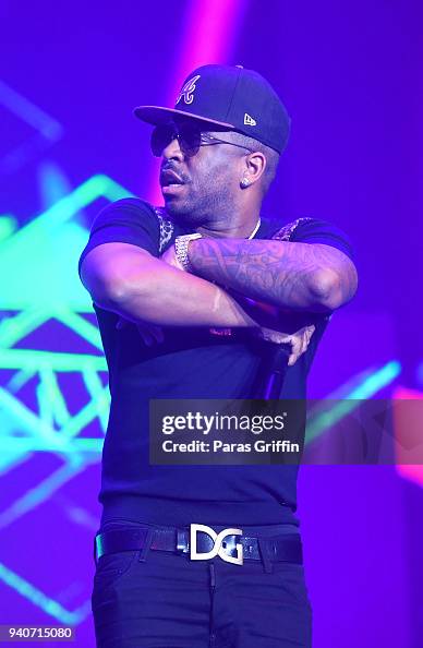 Rapper Rocko performs onstage in concert during V-103 Live Pop Up ...
