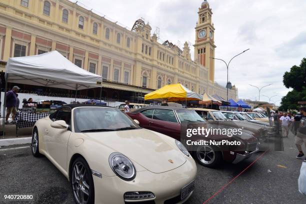 Meeting of Ancient cars in Sao Paulo, Brazil, on 1st April, 2018. Every first Sunday of the month, the Estação da Luz in São Paulo turns into an epic...