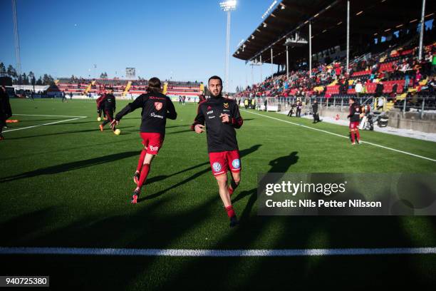 Brwa Nouri of Ostersunds FK ahead of the Allsvenskan match between Ostersunds FK and Djurgardens IF at Jamtkraft Arena on april 1, 2018 in Ostersund,...