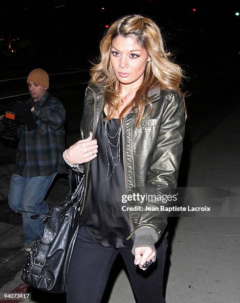 Jaimee Grubbs alleged Tiger Woods mistress sigthing in West Hollywood on December 5, 2009 in Los Angeles, California.