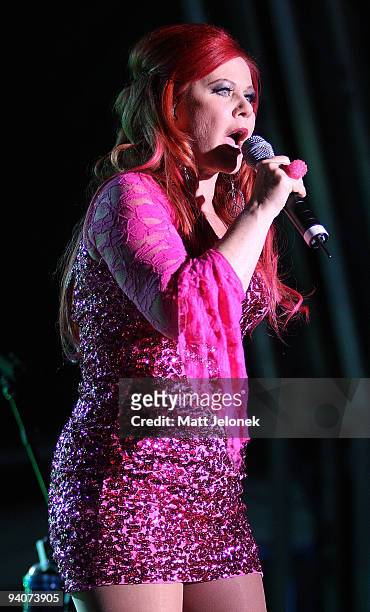 Kate Pierson of The B52's performs on stage at A Day on the Green at The Sandalford Winery on December 6, 2009 in Perth, Australia.