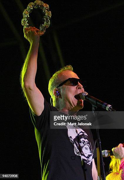 Fred Schneider of The B52's performs on stage at A Day on the Green at The Sandalford Winery on December 6, 2009 in Perth, Australia.