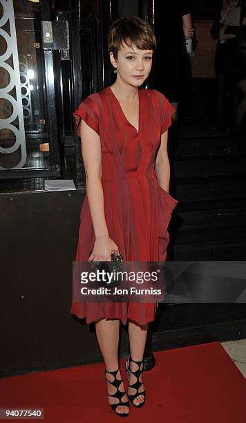 Carey Mulligan attends The British Independent Film Awards at The Brewery on December 6, 2009 in London, England.