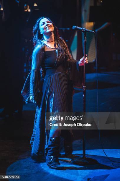 Amy Lee of Evanescence performs live on stage at The Royal Festival Hall on March 30, 2018 in London, England.