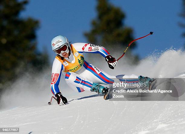 Marie Marchand-Arvier of France during the Audi FIS Alpine Ski World Cup Women's SuperG on December 6, 2009 in Lake Louise, Canada.