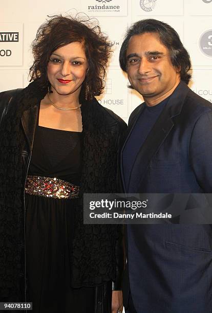 Sanjeev Bhaskar and Meera Syal attends The British Independent Film Awards on December 6, 2009 in London, England.