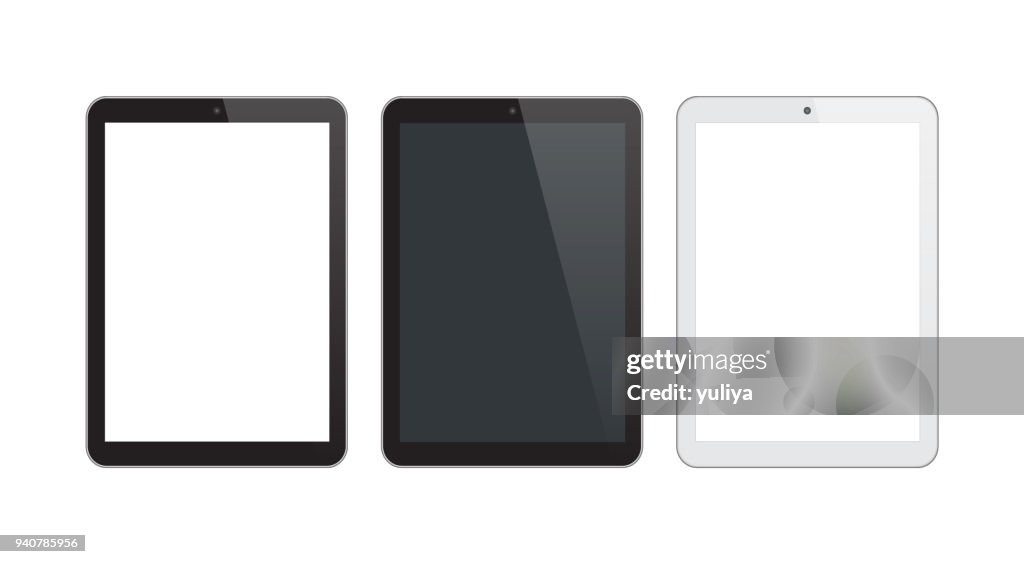 Digital Tablet Black and Silver Color